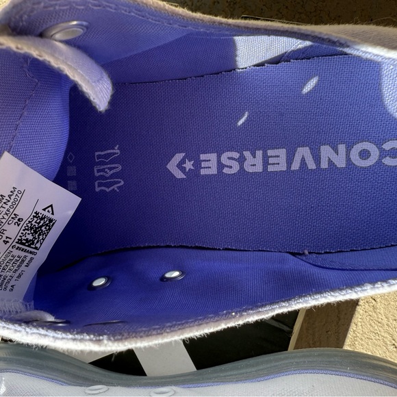 NIB Converse ALL STAR‎ White translucent gray sole - ice -TWILIGHT PULSE NEW 9.5 - Picture 9 of 13